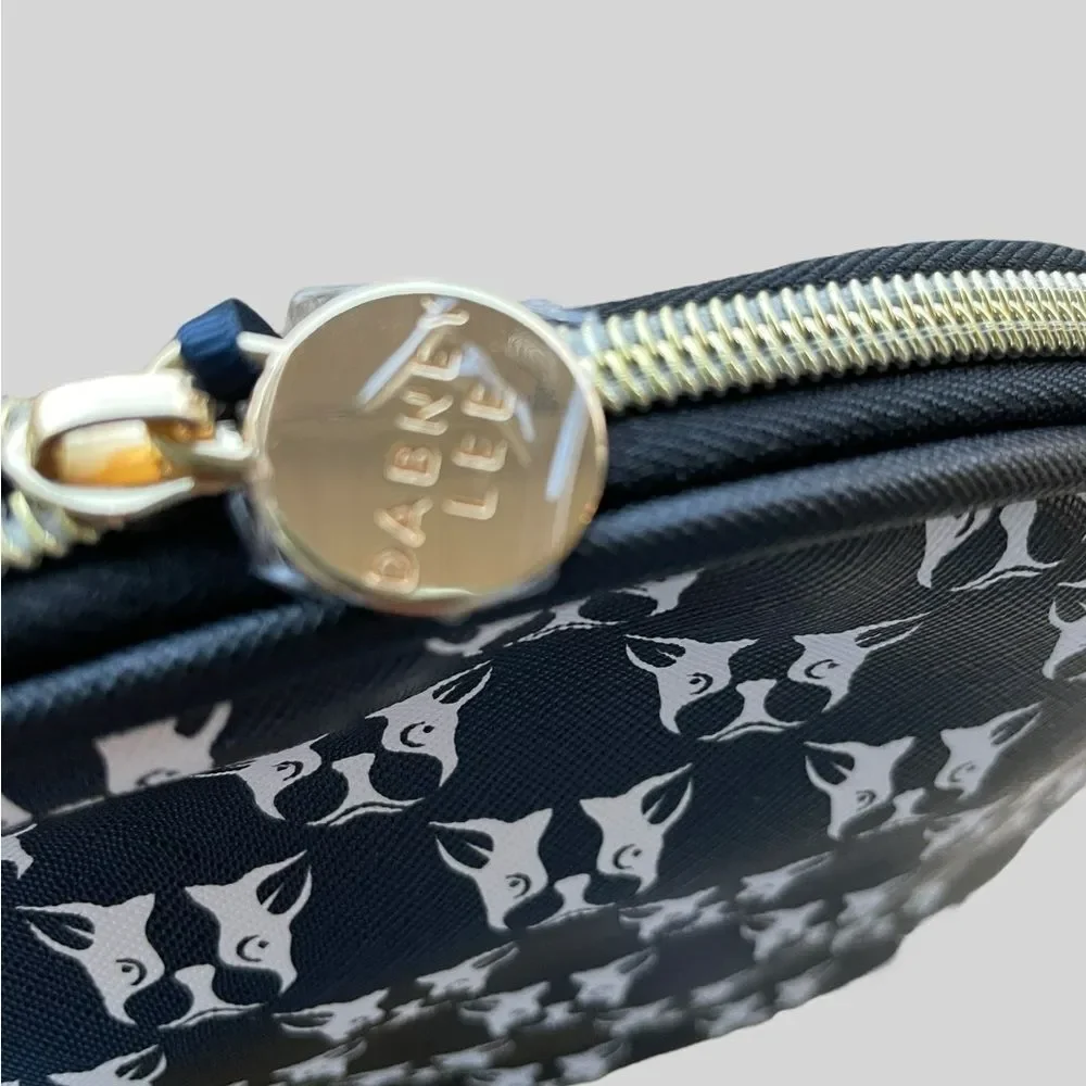Dabney Lee French Bulldog Cosmetic Bag Makeup Travel Pouch NWT